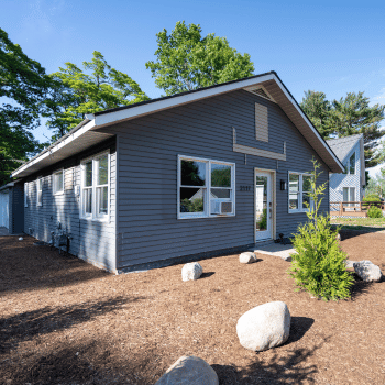 Exterior photo of dog friendly vacation home in Holland, Michigan near the lake